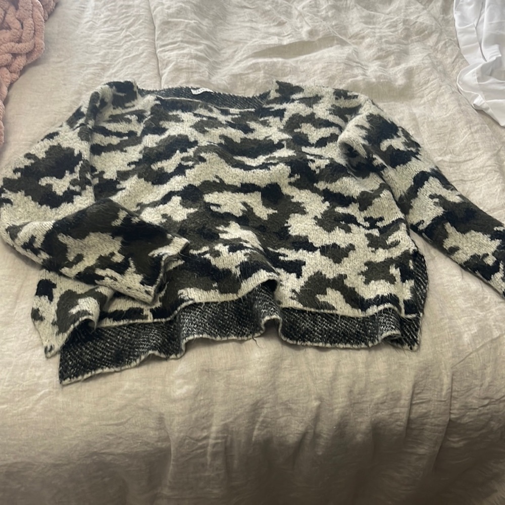 Camo sweater